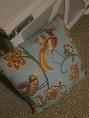 Decorative Bird Print Accent Pillows